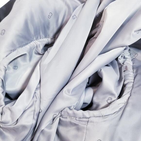 Christian Dior Blazer Men 46L Striped Peak Lapel Tuxedo Blazer - Picture 10 of 14